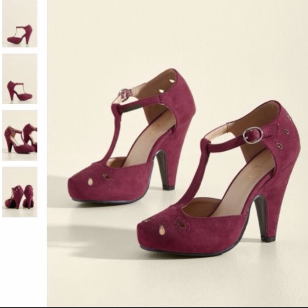 ModCloth Raspberry Heels